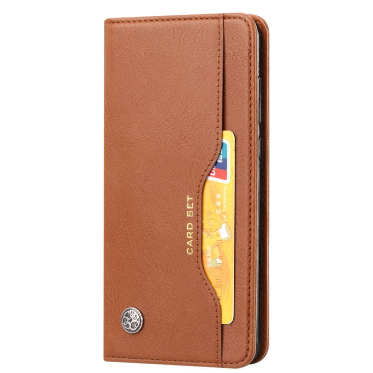 Knead Skin Texture Horizontal Flip Leather Case for Huawei P30, with Photo Frame & Holder & Card ...