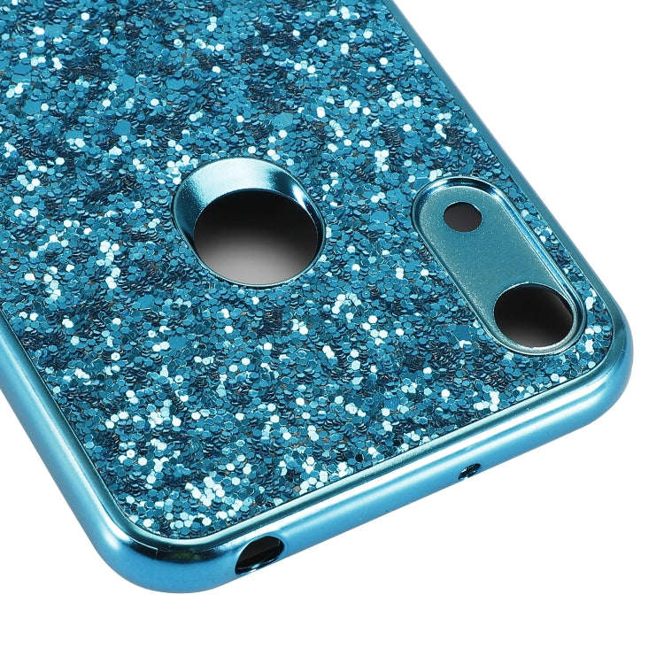 Glittery Powder Shockproof TPU Case for Huawei Honor Play 8A(Red)
