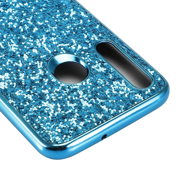 Glittery Powder Shockproof TPU Case for Huawei  Honor 10 Lite (Silver)