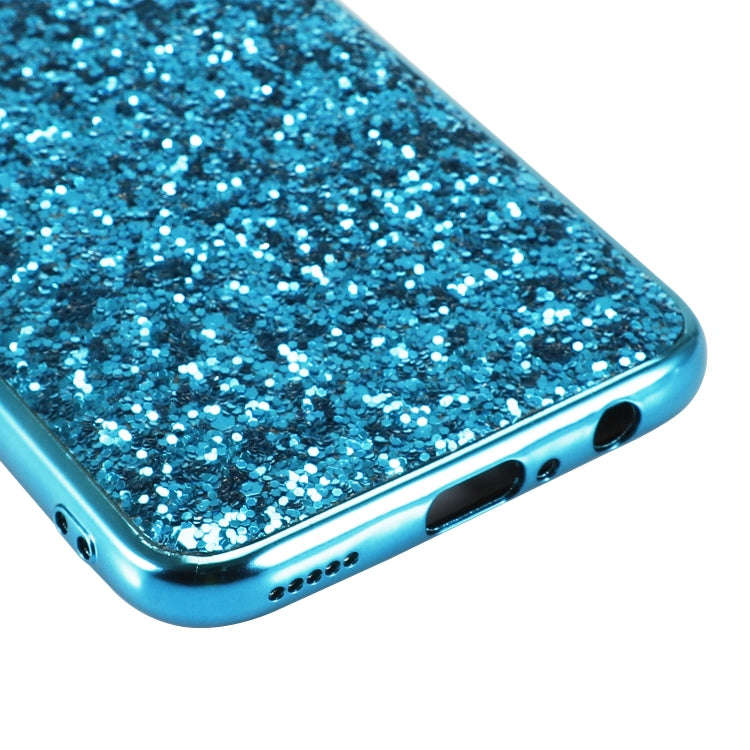 Glittery Powder Shockproof TPU Case for Huawei  Honor 10 Lite (Silver)