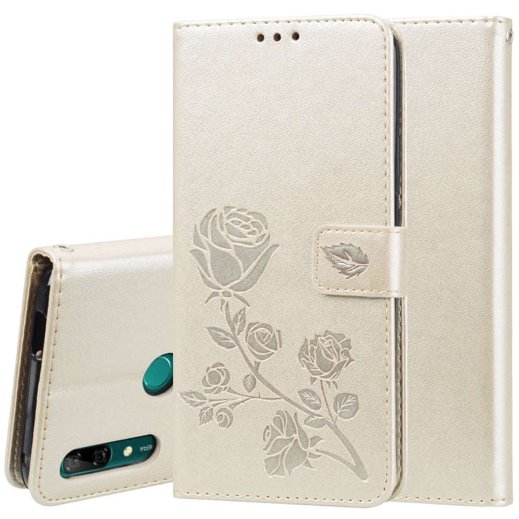 Rose Embossed Horizontal Flip PU Leather Case for Huawei P Smart Z, with Holder & Card Slots & Wa...