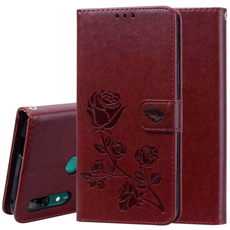 Rose Embossed Horizontal Flip PU Leather Case for Huawei P Smart Z, with Holder & Card Slots & Wa...