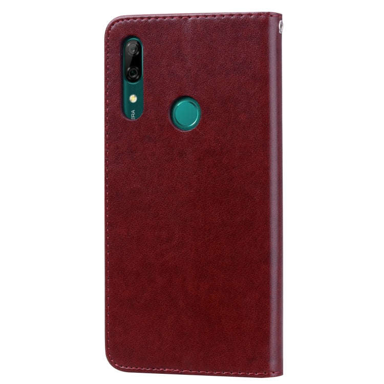 Rose Embossed Horizontal Flip PU Leather Case for Huawei P Smart Z, with Holder & Card Slots & Wa...