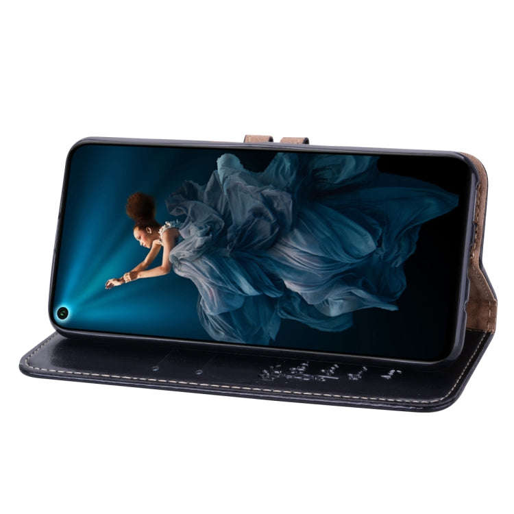 Business Style Oil Wax Texture Horizontal Flip Leather Case for Huawei Honor 20, with Holder & Ca...