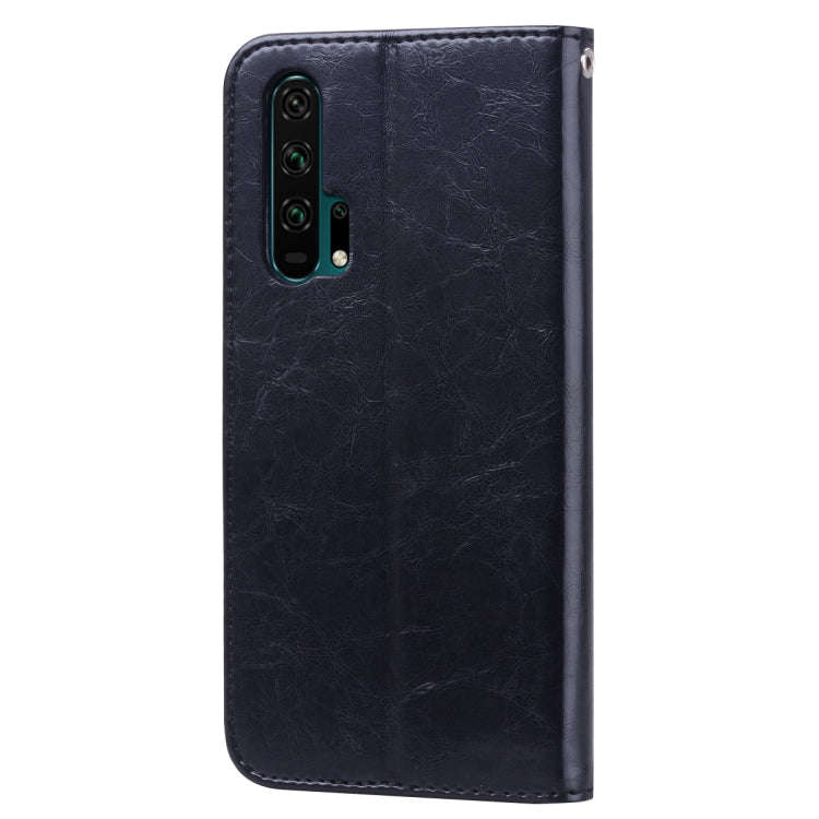 Business Style Oil Wax Texture Horizontal Flip Leather Case for Huawei Honor 20 Pro, with Holder ...
