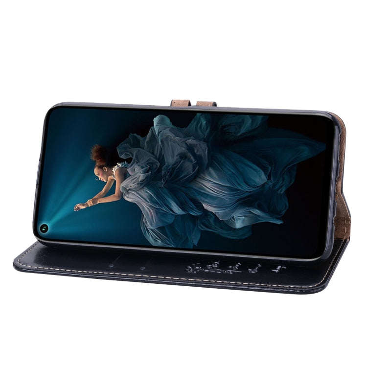 Business Style Oil Wax Texture Horizontal Flip Leather Case for Huawei Honor 20 Pro, with Holder ...
