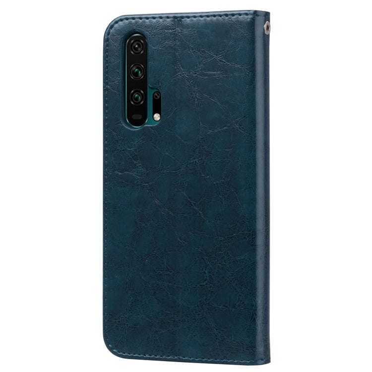 Business Style Oil Wax Texture Horizontal Flip Leather Case for Huawei Honor 20 Pro, with Holder ...