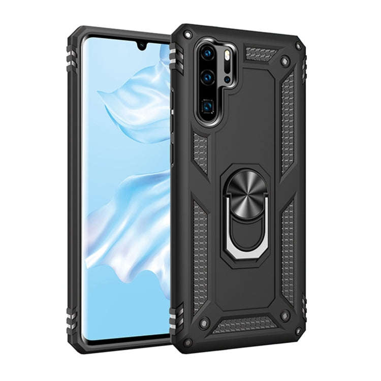 Armor Shockproof TPU + PC Protective Case for Huawei P30 Pro, with 360 Degree Rotation Holder (Bl...