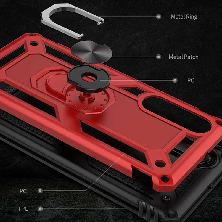 Armor Shockproof TPU + PC Protective Case for Huawei P30, with 360 Degree Rotation Holder (Black)