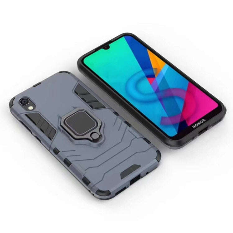 Panther PC + TPU Shockproof Protective Case for Huawei Honor 8S, with Magnetic Ring Holder(Navy B...