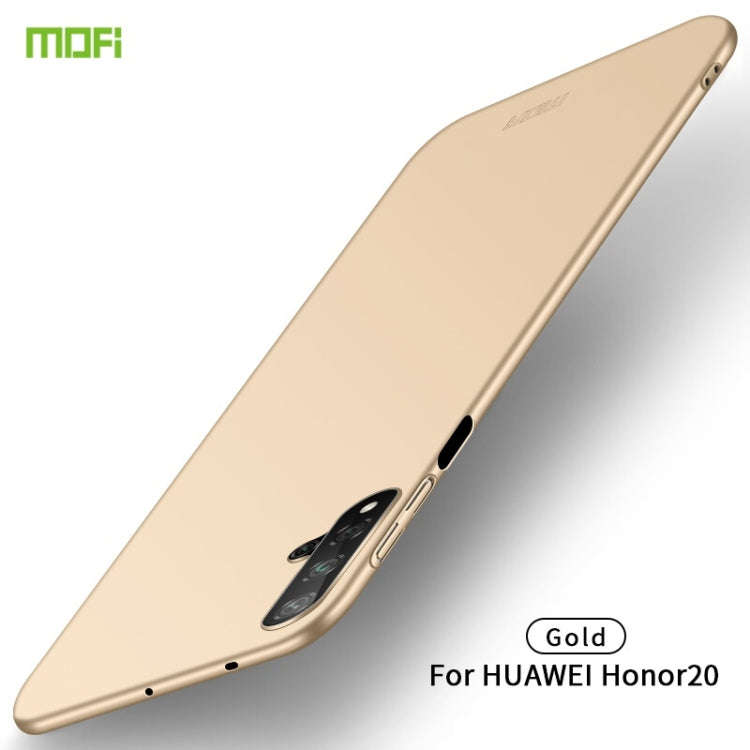 MOFI Frosted PC Ultra-thin Hard Case for Huawei Honor 20 (Gold)