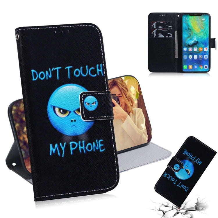 Anger Pattern Coloured Drawing Horizontal Flip Leather Case for Huawei Mate 20 Pro, with Holder &...