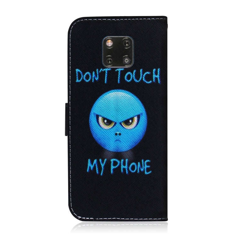 Anger Pattern Coloured Drawing Horizontal Flip Leather Case for Huawei Mate 20 Pro, with Holder &...