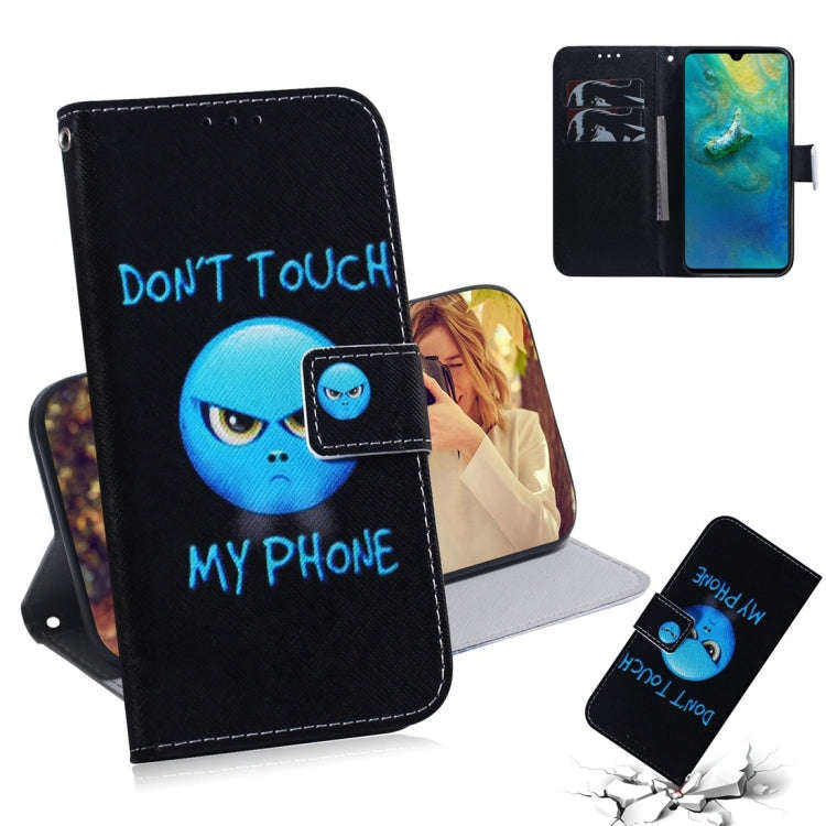Anger Pattern Coloured Drawing Horizontal Flip Leather Case for Huawei Mate 20, with Holder & Car...