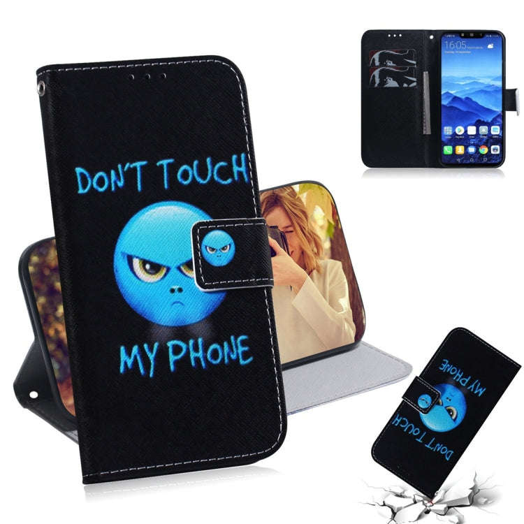 Anger Pattern Coloured Drawing Horizontal Flip Leather Case for Huawei Mate 20 Lite, with Holder ...