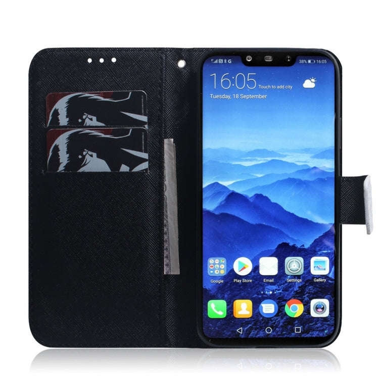 Anger Pattern Coloured Drawing Horizontal Flip Leather Case for Huawei Mate 20 Lite, with Holder ...