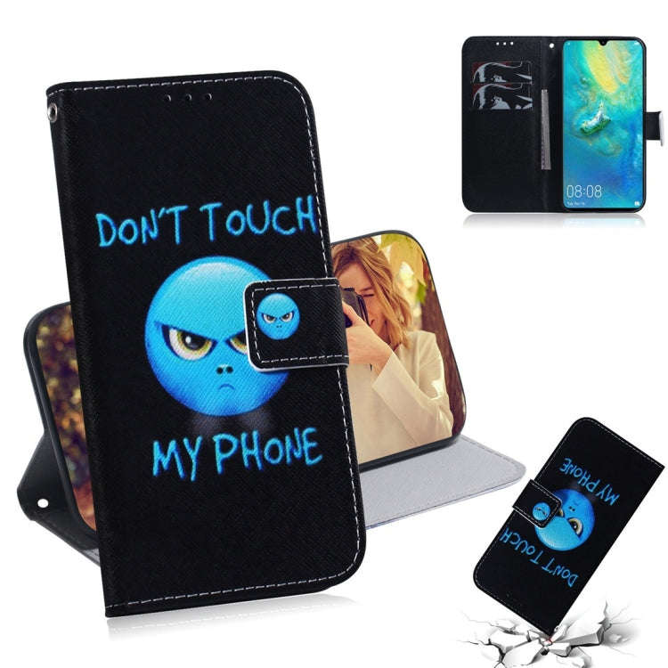 Anger Pattern Coloured Drawing Horizontal Flip Leather Case for Huawei Mate 20 X, with Holder & C...