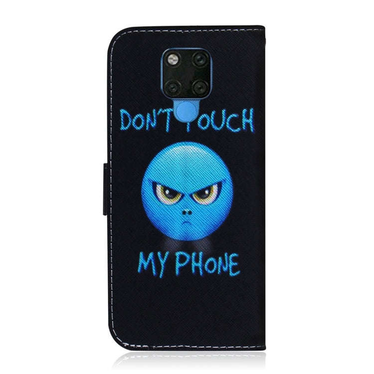 Anger Pattern Coloured Drawing Horizontal Flip Leather Case for Huawei Mate 20 X, with Holder & C...