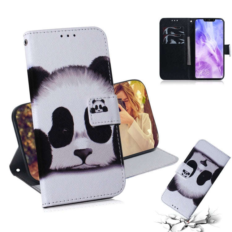Panda Pattern Coloured Drawing Horizontal Flip Leather Case for Huawei Nova 3, with Holder & Card...
