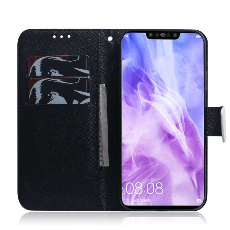 Panda Pattern Coloured Drawing Horizontal Flip Leather Case for Huawei Nova 3, with Holder & Card...