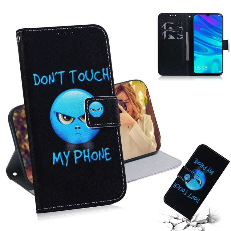 Anger Pattern Coloured Drawing Horizontal Flip Leather Case for Huawei P Smart (2019) / Honor 10 ...