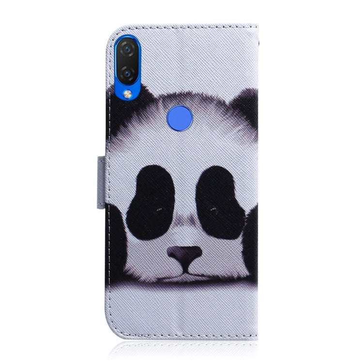 Panda Pattern Coloured Drawing Horizontal Flip Leather Case for Huawei P Smart+ 2019 / Nova 3i, w...