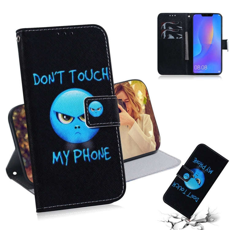 Anger Pattern Coloured Drawing Horizontal Flip Leather Case for Huawei P Smart+ 2019 / Nova 3i, w...