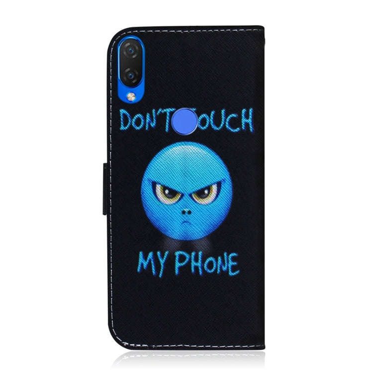 Anger Pattern Coloured Drawing Horizontal Flip Leather Case for Huawei P Smart+ 2019 / Nova 3i, w...
