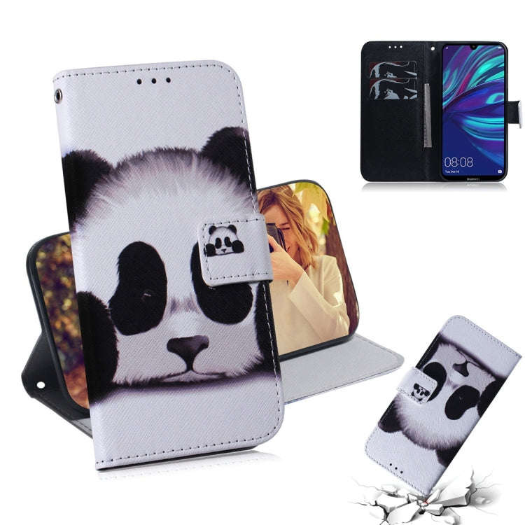 Panda Pattern Coloured Drawing Horizontal Flip Leather Case for Huawei Y7 Prime (2019) / Y7 Pro (...