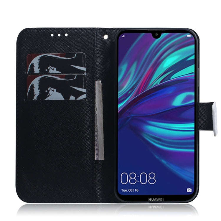 Panda Pattern Coloured Drawing Horizontal Flip Leather Case for Huawei Y7 Prime (2019) / Y7 Pro (...