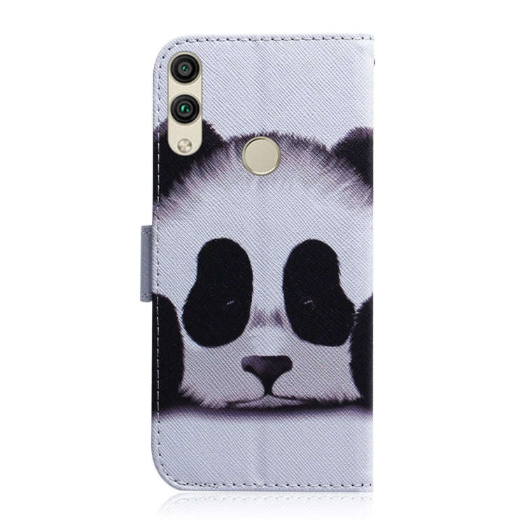 Panda Pattern Coloured Drawing Horizontal Flip Leather Case for Huawei Honor 8C, with Holder & Ca...