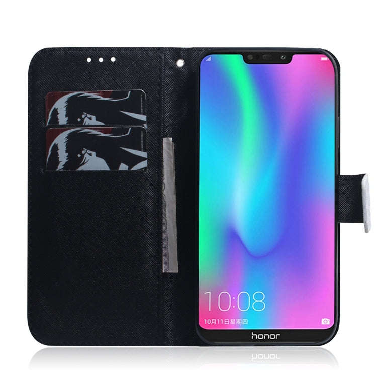Panda Pattern Coloured Drawing Horizontal Flip Leather Case for Huawei Honor 8C, with Holder & Ca...