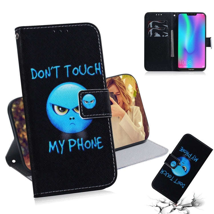 Anger Pattern Coloured Drawing Horizontal Flip Leather Case for Huawei Honor 8C, with Holder & Ca...