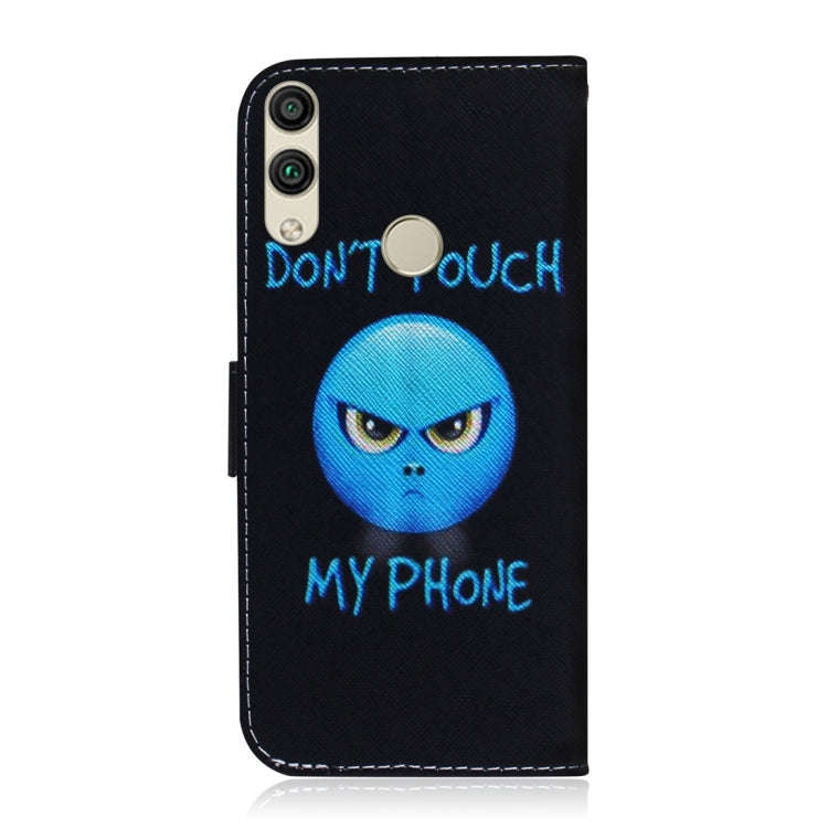 Anger Pattern Coloured Drawing Horizontal Flip Leather Case for Huawei Honor 8C, with Holder & Ca...