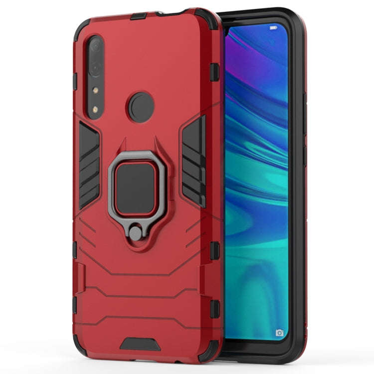 PC + TPU Shockproof Protective Case for Huawei P Smart Z / Y9 Prime (2019), with Magnetic Ring Ho...