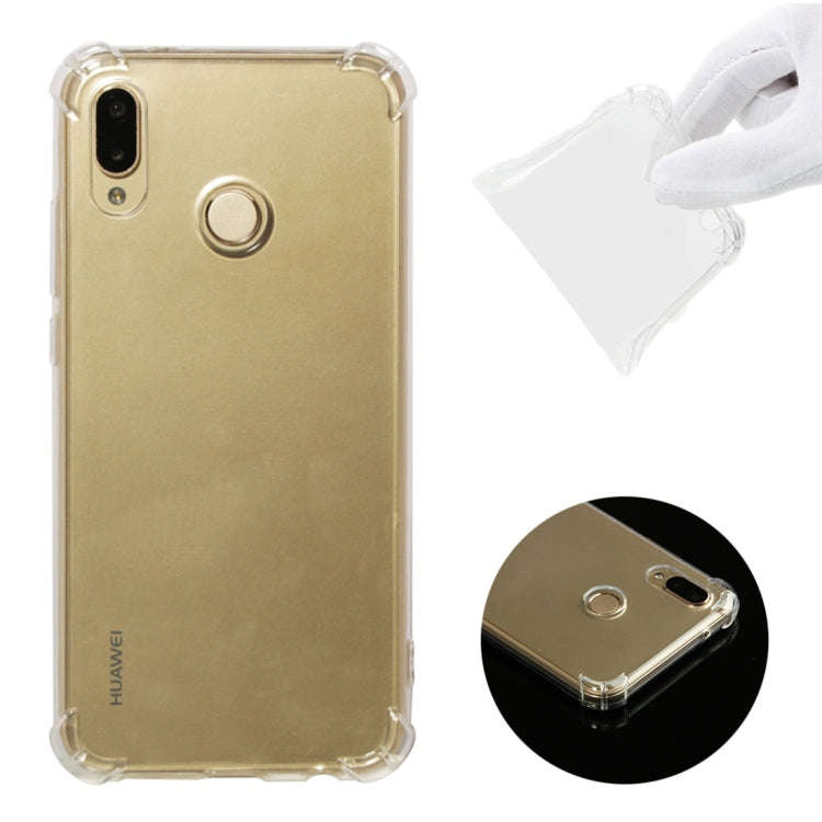 Shockproof TPU Protective Case for Huawei P20 Lite / Nova 3e (Transparent)
