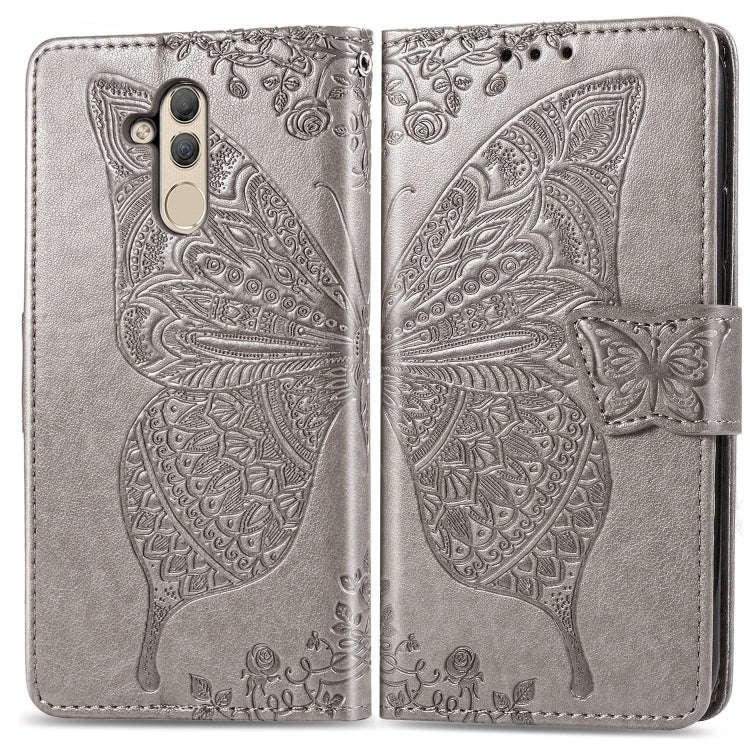 Butterfly Love Flowers Embossing Horizontal Flip Leather Case for Huawei Mate 20 Lite, with Holde...