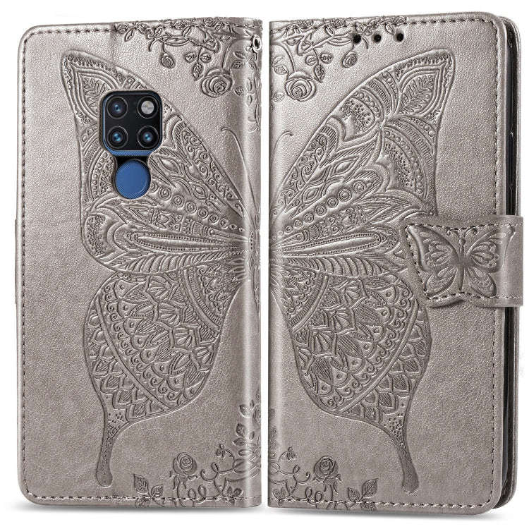 Butterfly Love Flowers Embossing Horizontal Flip Leather Case for Huawei Mate 20, with Holder & C...