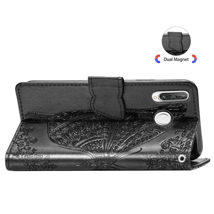 Butterfly Love Flowers Embossing Horizontal Flip Leather Case for Huawei P30 Lite / Nova 4e, with...