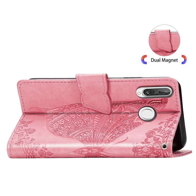 Butterfly Love Flowers Embossing Horizontal Flip Leather Case for Huawei P30 Lite / Nova 4e, with...