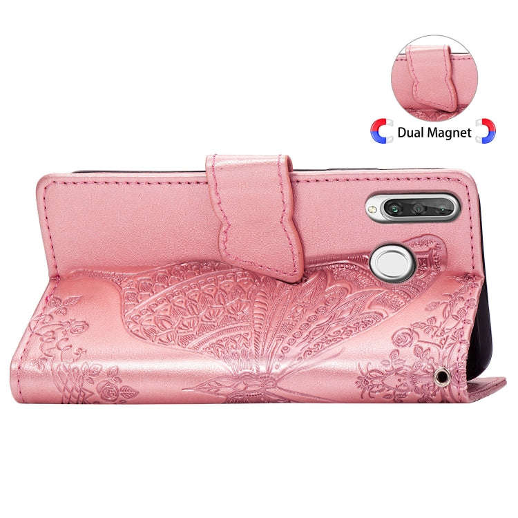 Butterfly Love Flowers Embossing Horizontal Flip Leather Case for Huawei P30 Lite / Nova 4e, with...