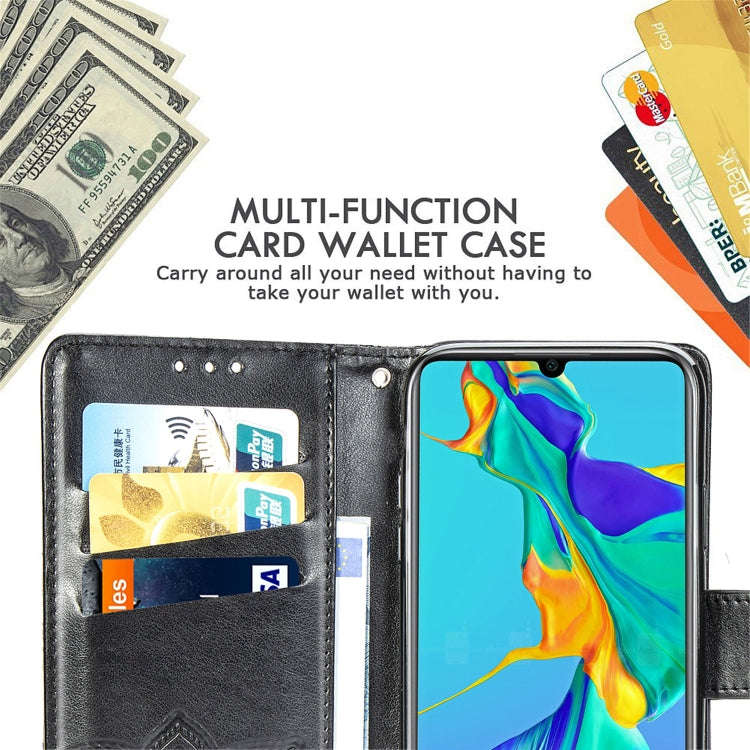 Butterfly Love Flowers Embossing Horizontal Flip Leather Case for Huawei P30, with Holder & Card ...