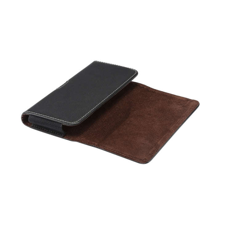 Men Lambskin Texture Multi-functional Universal Mobile Phone Waist Pack Leather Case for 6.9 Inch...