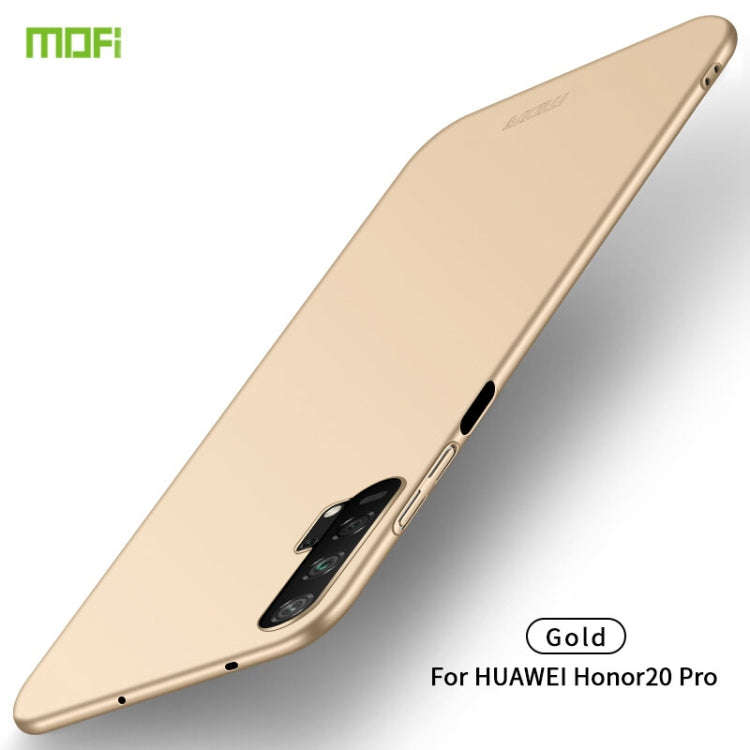 MOFI Frosted PC Ultra-thin Hard Case for Huawei Honor 20 Pro(Gold)