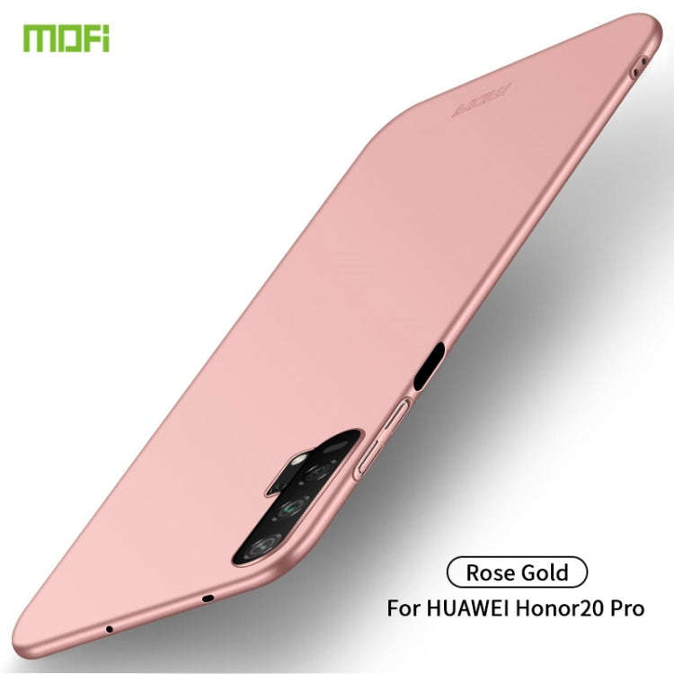 MOFI Frosted PC Ultra-thin Hard Case for Huawei Honor 20 Pro(Rose Gold)