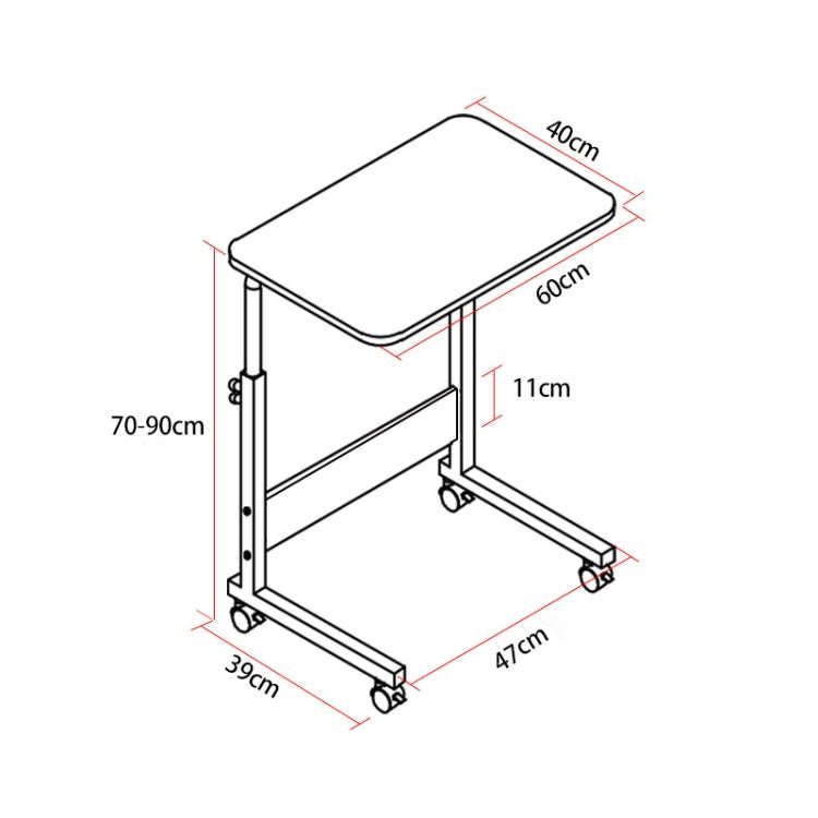 Wood Texture Portable Household Removable Laptop Desk Table Bedside Desk