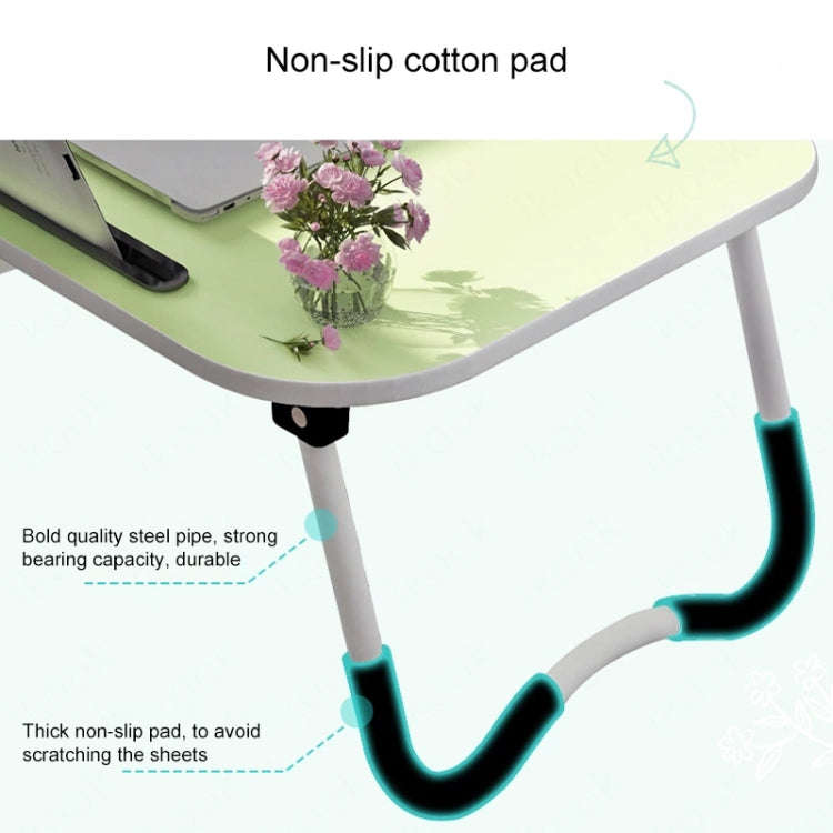 Foldable Non-slip Laptop Desk Table Stand with Card Slot & Cup Slot (Sky Blue)