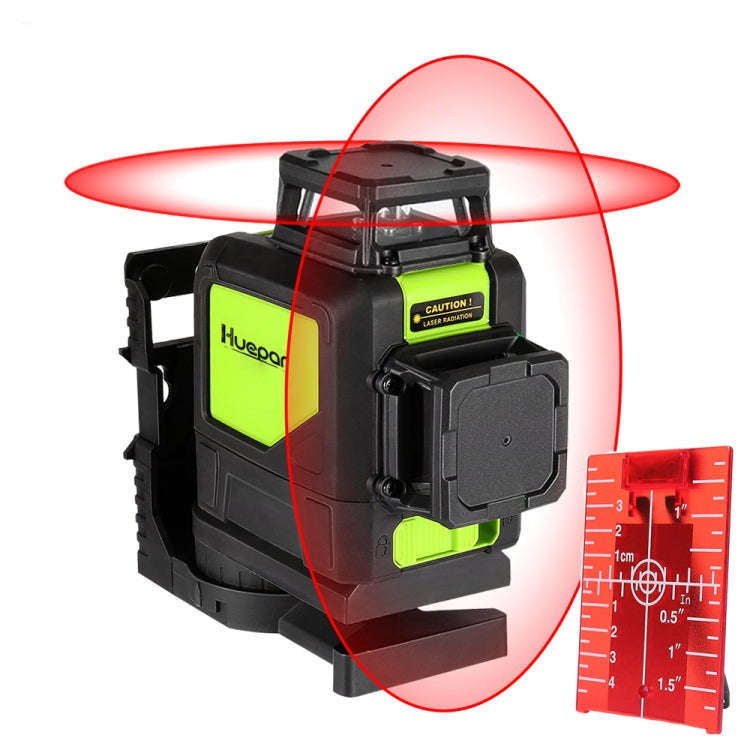 902CR 2×360 Degrees Laser Level Covering Walls and Floors 8 Line Red Beam IP54 Water / Dust proo...
