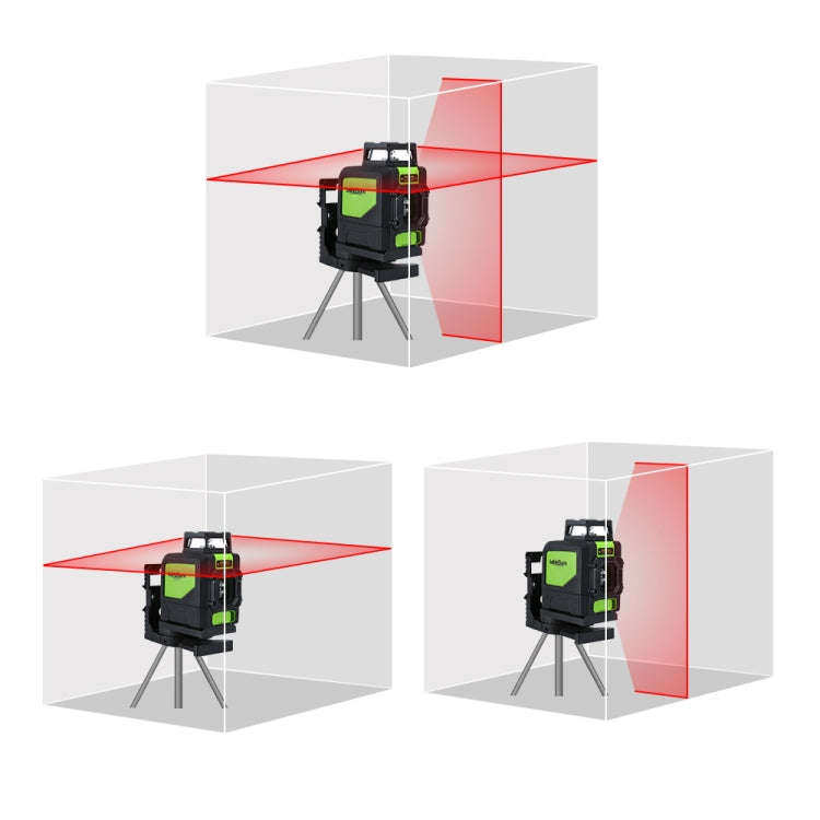 901CR H360 Degrees / V130 Degrees Laser Level Covering Walls and Floors 5 Line Red Beam IP54 Wate...