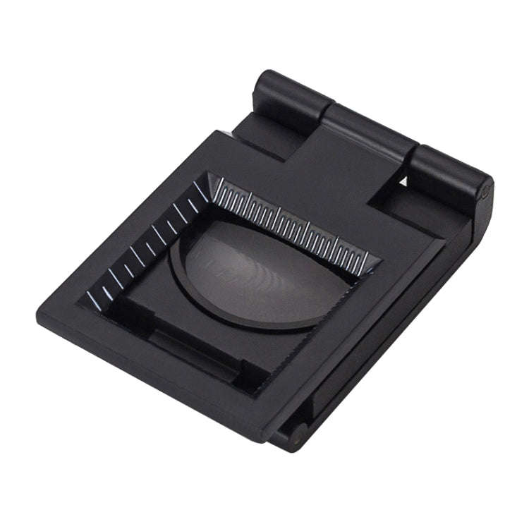 Mini Desk Style 10x Magnification Loupe Metal Antique Magnifier (Black)